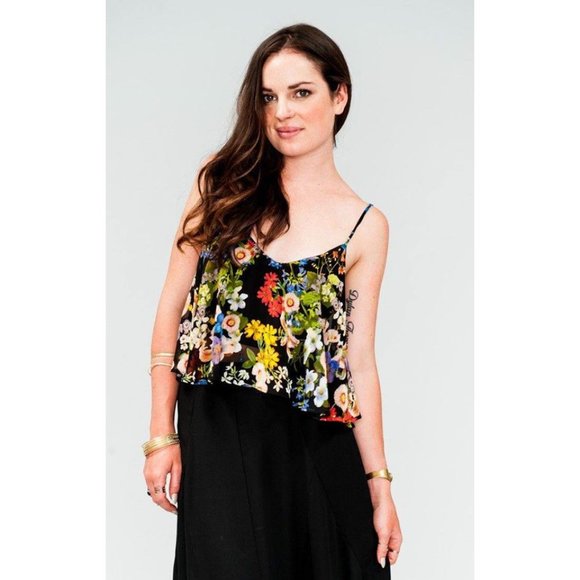 Show Me Your MuMu Tops - Show Me Your MuMu Charlie crop top night floral
